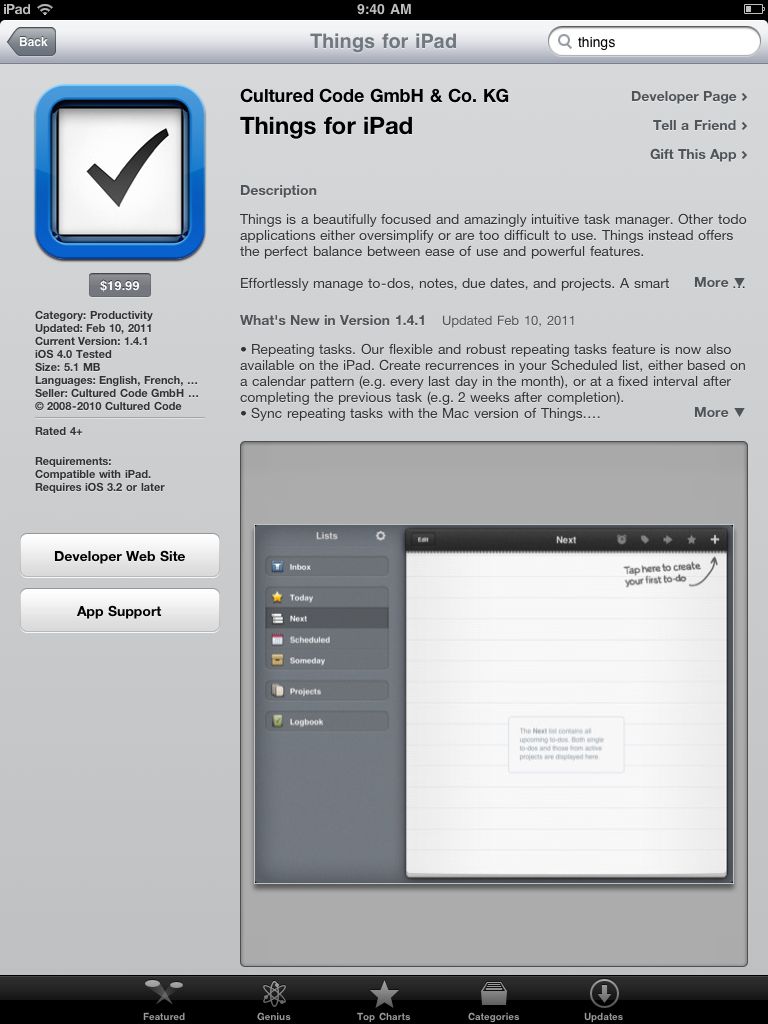 Correct Things Listing