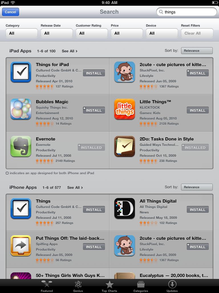 iPad App Store Error